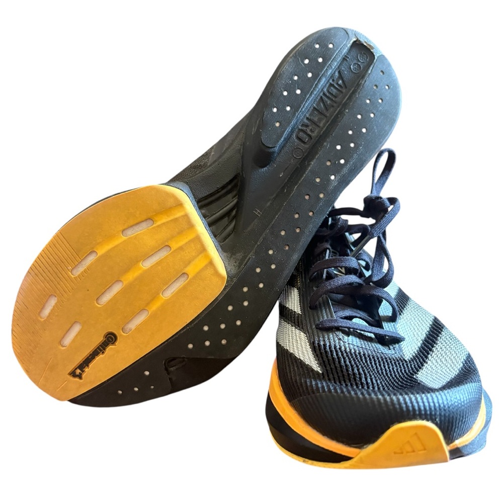 Adidas Women's Adizero Adios Pro 3 Running Shoes 7 NEW Black, Orange, & Pink - Picture 4 of 6
